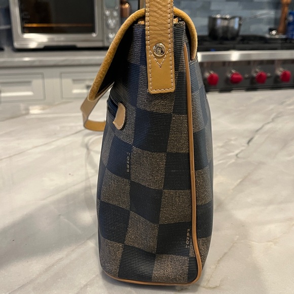 FENDI authentic rare vintage 90s Pequin checkerboard crossbody messenger bag EUC - Picture 13 of 16